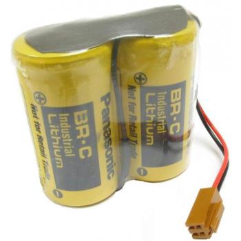 CNC Ersatzbatterie BR-CCF2TH, BR-CCF2TE 6V, Temperaturschutz & JAE Stecker